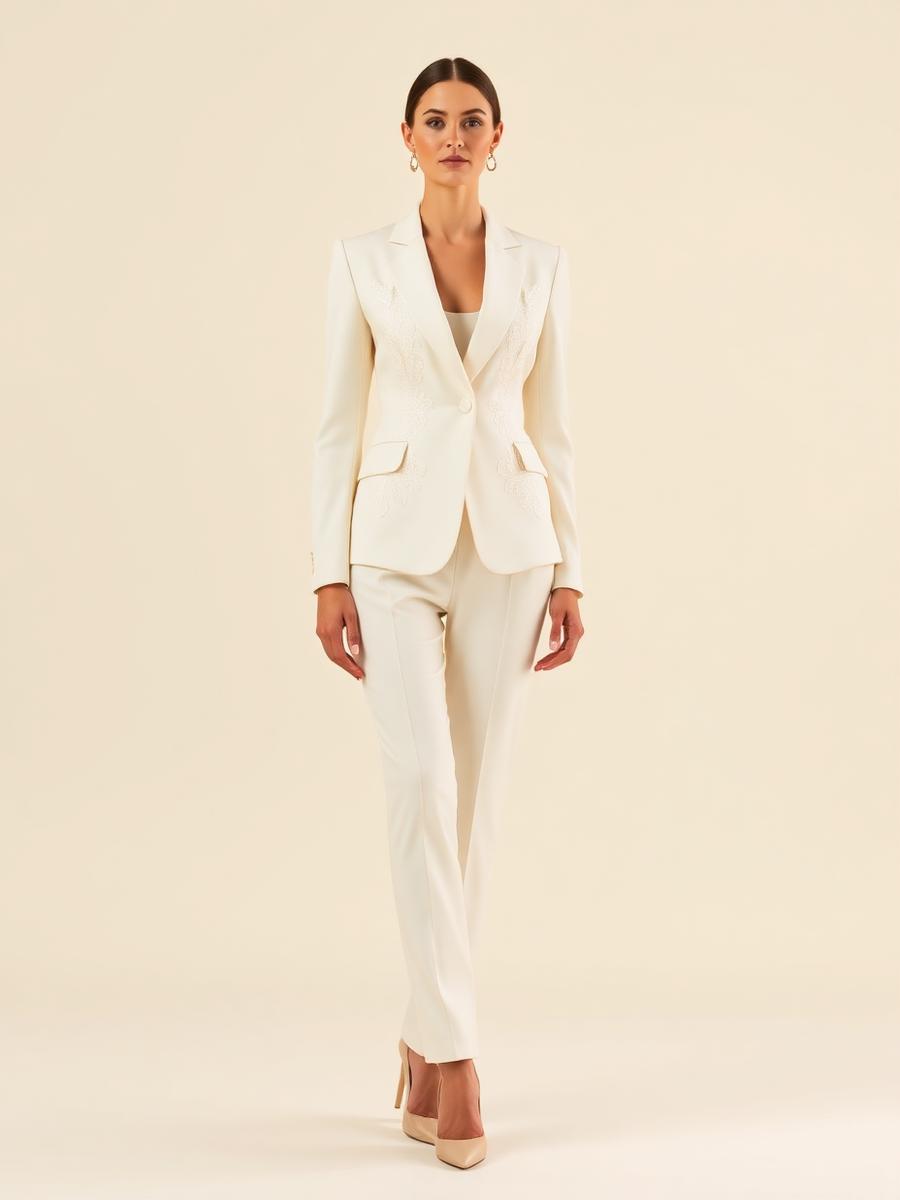 Amira Ivory Three-Piece