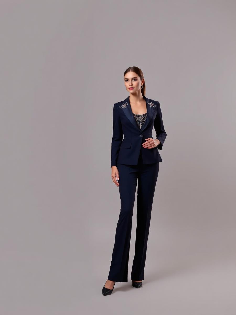 Layla Midnight Evening Suit