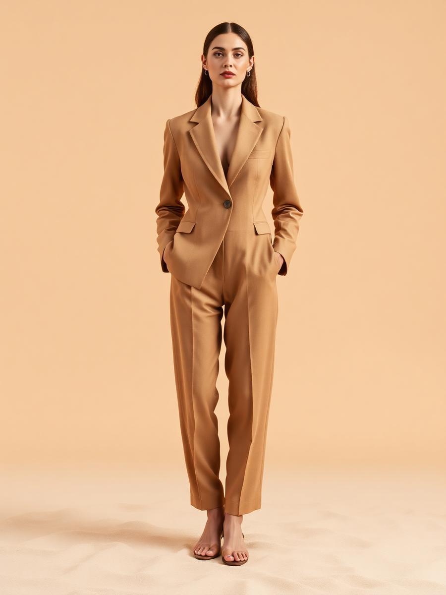 Hina Camel Linen Set